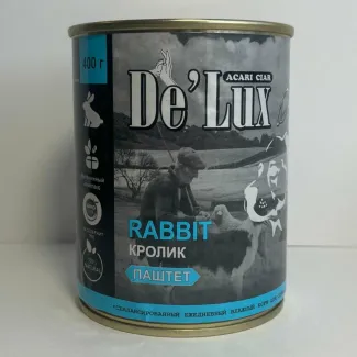 Корм для собак консервы ACARI CIAR DE`LUX DOG RABBIT PATE
